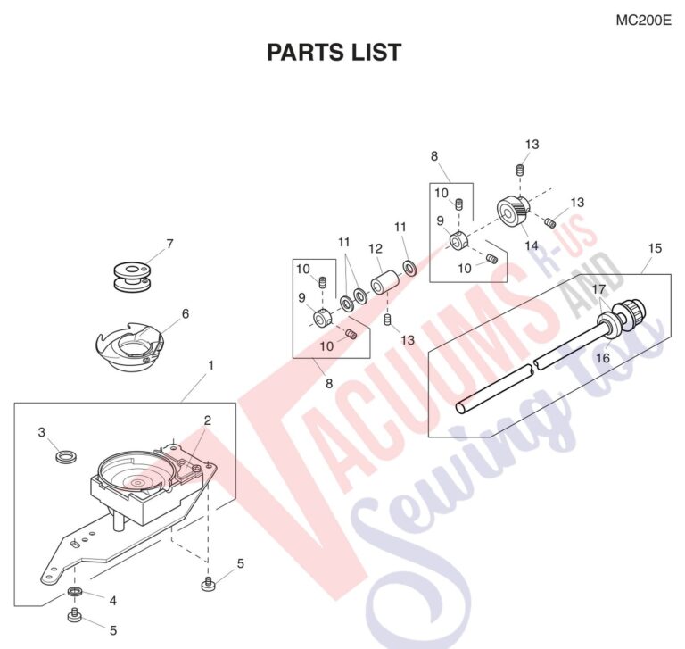 Janome 200E schematic page 5 preview