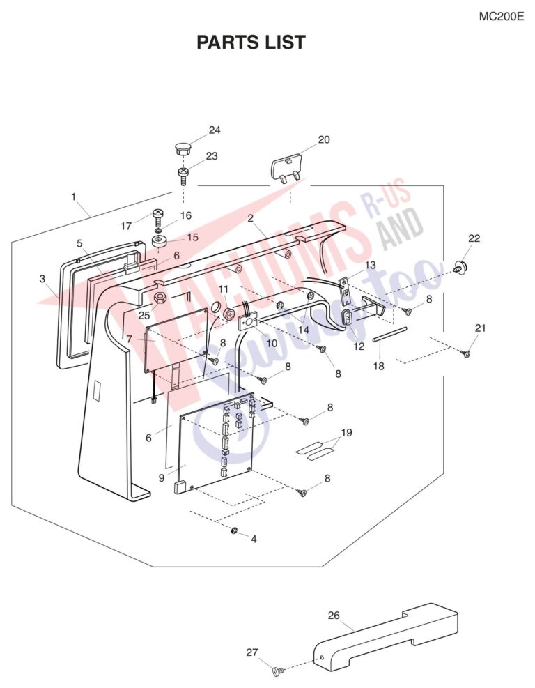 Janome 200E schematic page 6 preview