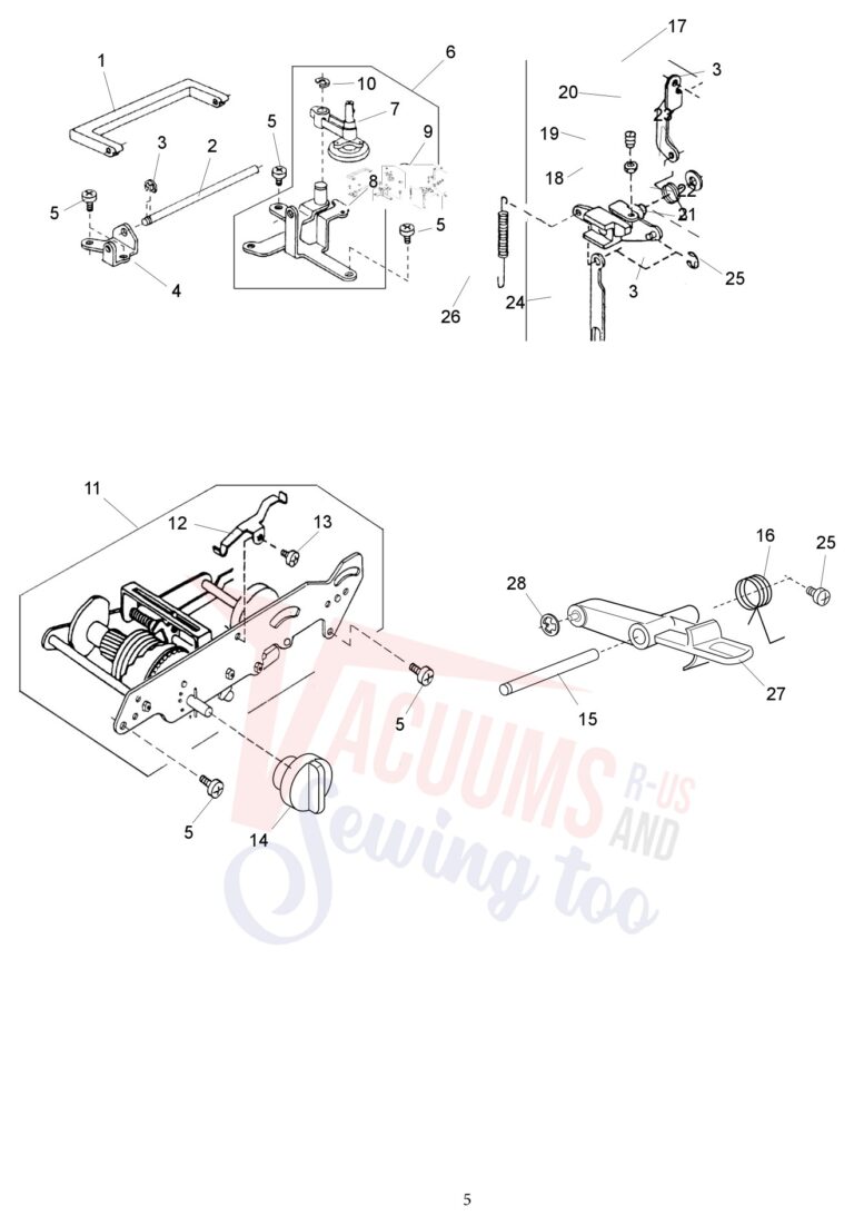 Janome 2018S schematic page 5 preview