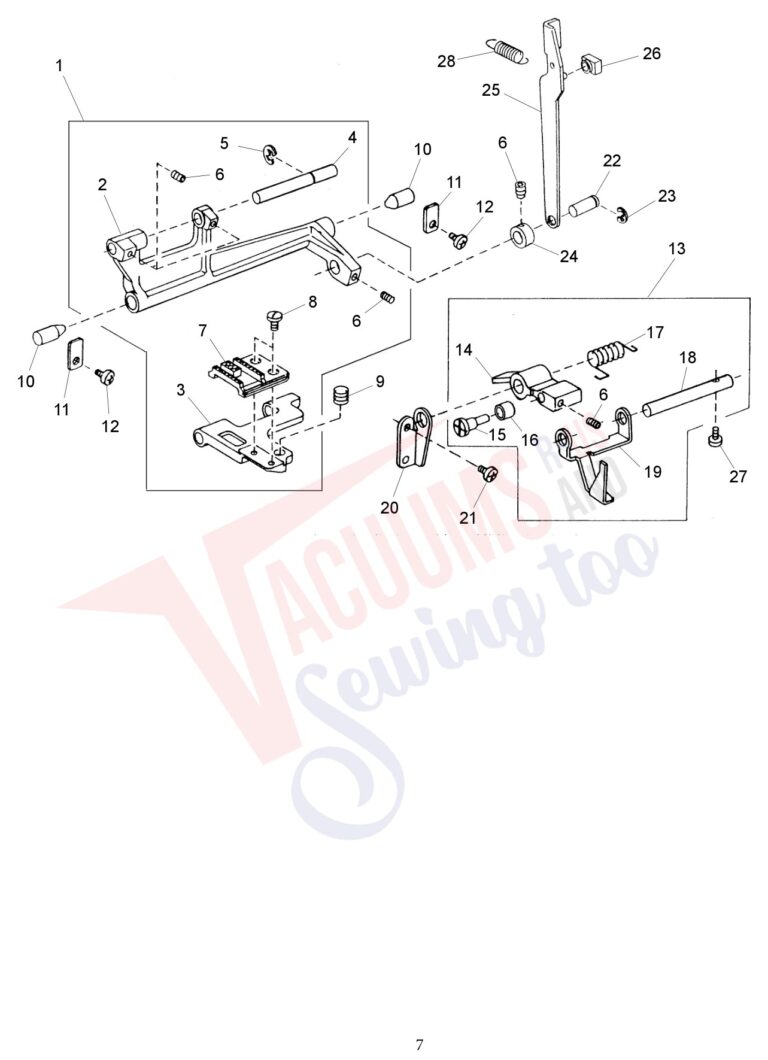 Janome 2018S schematic page 7 preview