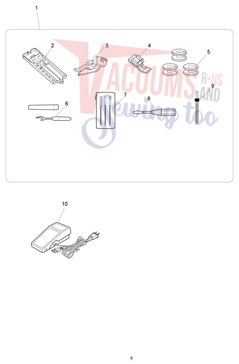 Janome 2018S schematic page 9 preview