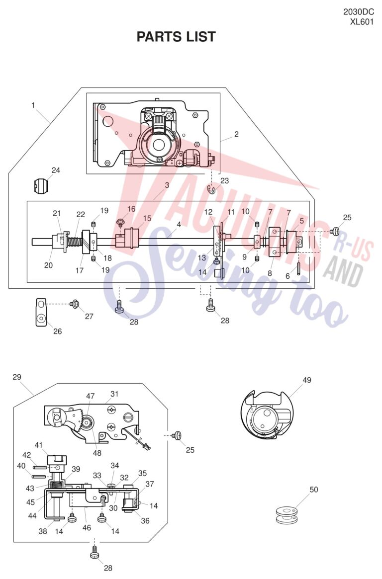 Janome 2030DC schematic page 3 preview