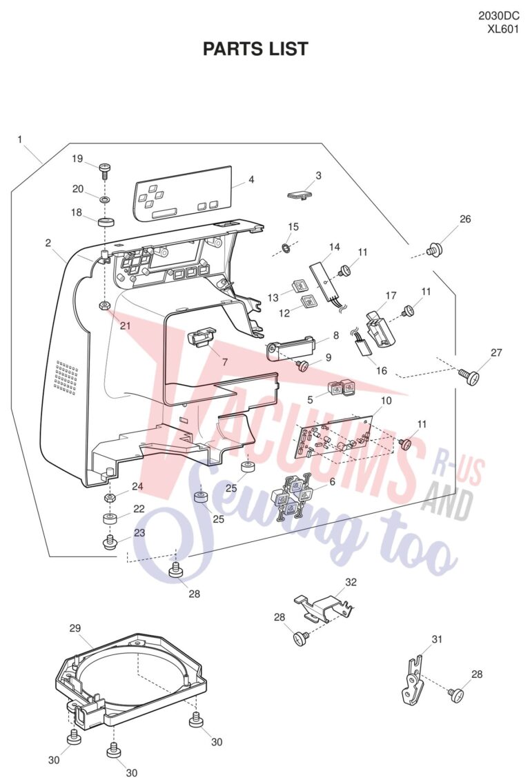 Janome 2030DC schematic page 6 preview