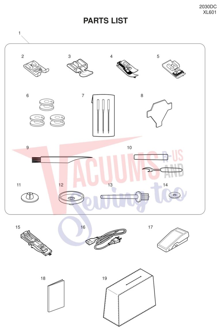 Janome 2030DC schematic page 7 preview