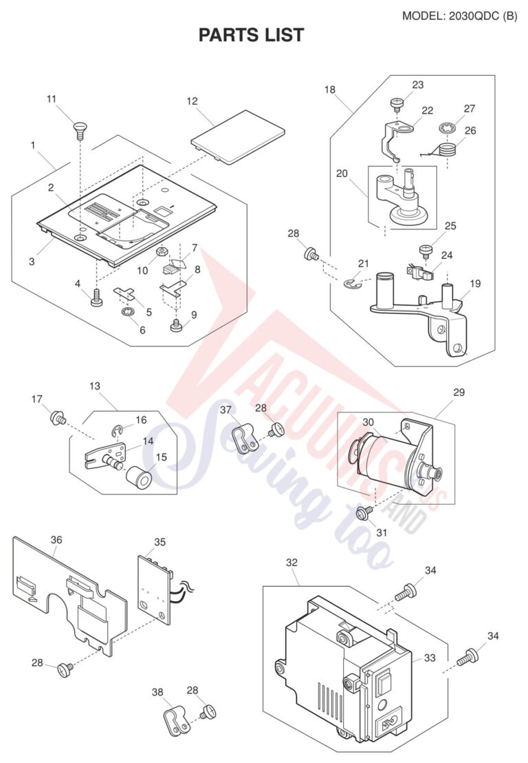 Janome 2030QDC-B schematic page 4 preview