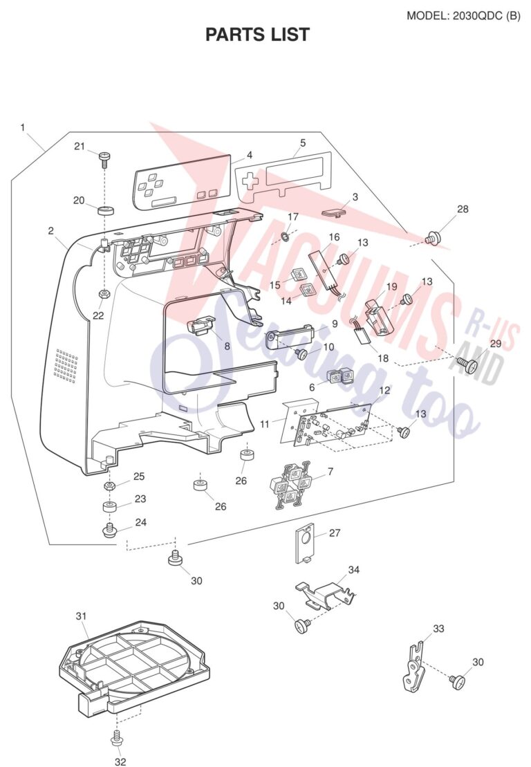 Janome 2030QDC-B schematic page 6 preview