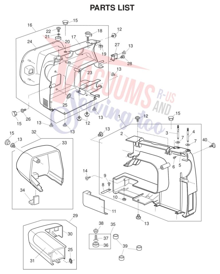 Janome 2039SN schematic page 1 preview
