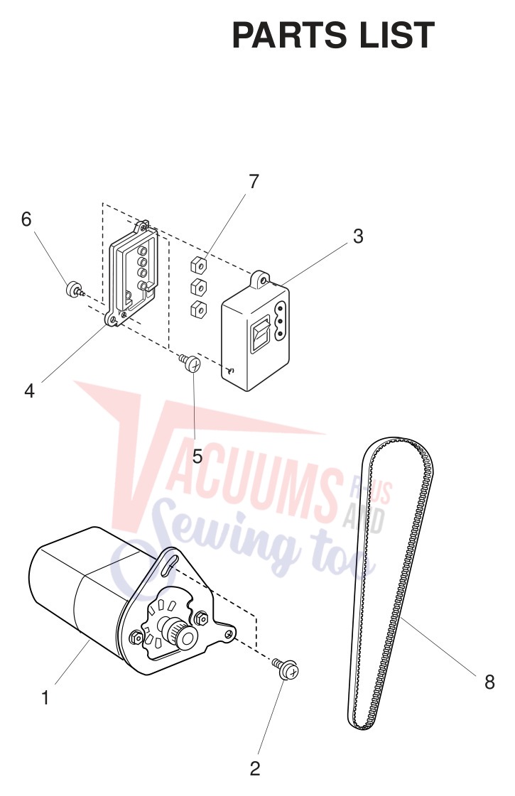 Janome 2039SN schematic page 8 preview