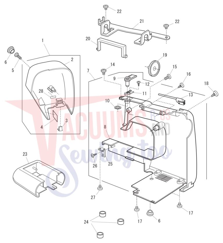 Janome 2040 schematic page 1 preview