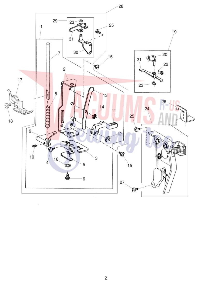 Janome 2041LX schematic page 2 preview