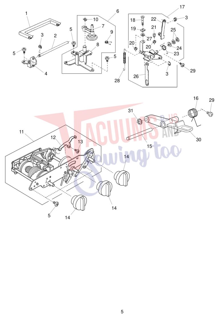 Janome 2041LX schematic page 5 preview
