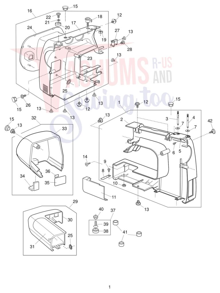 Janome 2041NX schematic page 1 preview