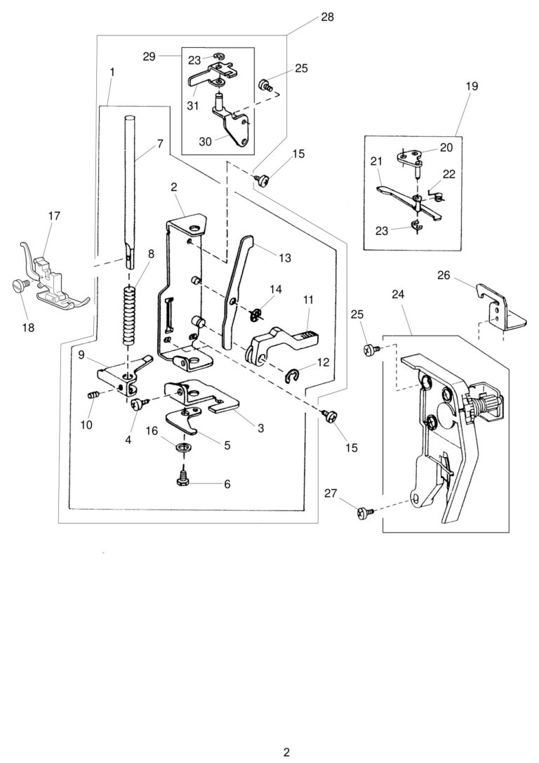 Janome 2041NX schematic page 2 preview