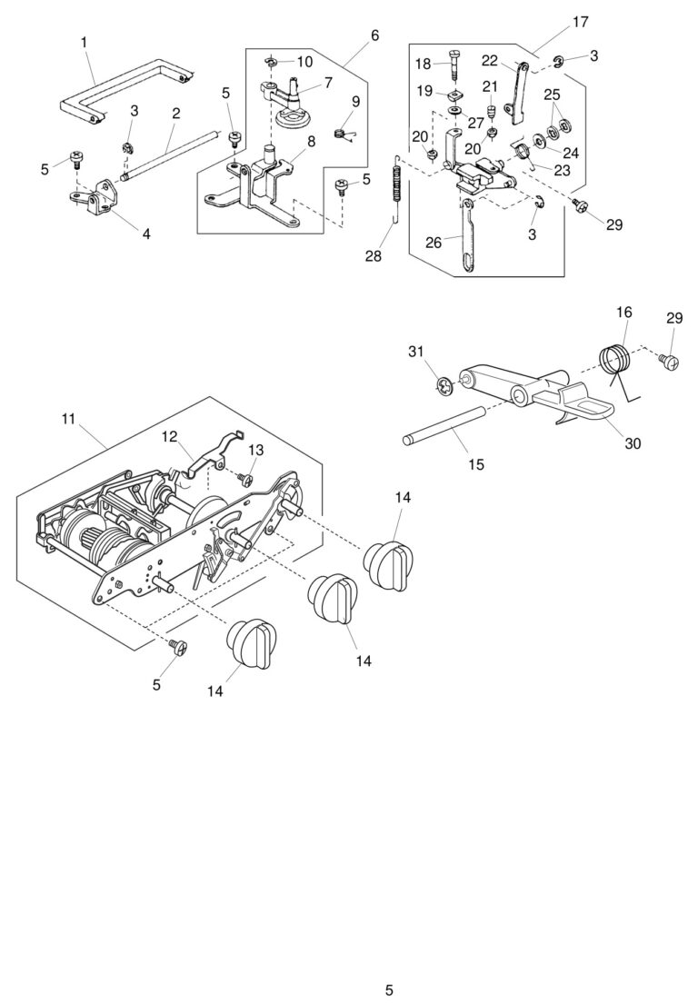 Janome 2041NX schematic page 5 preview