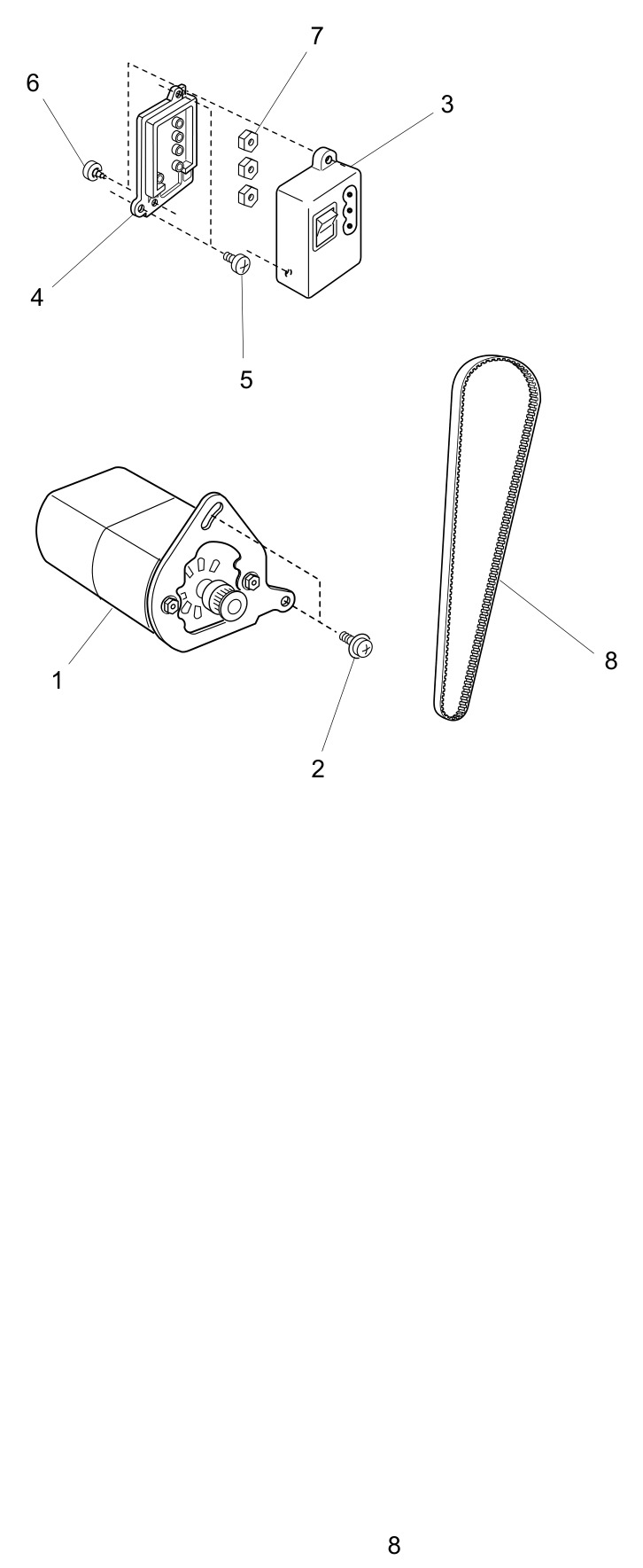 Janome 2041NX schematic page 8 preview