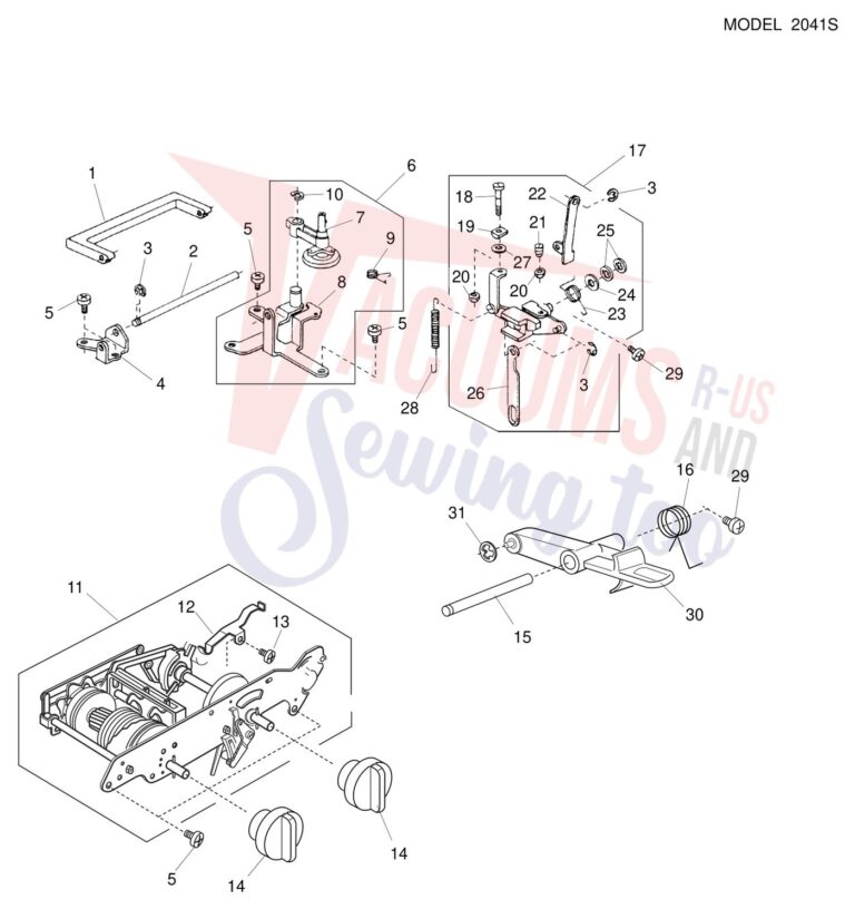 Janome 2041S schematic page 5 preview