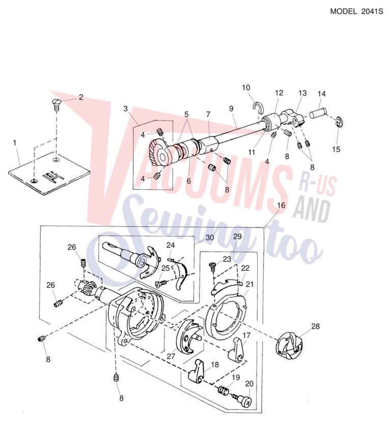 Janome 2041S schematic page 6 preview