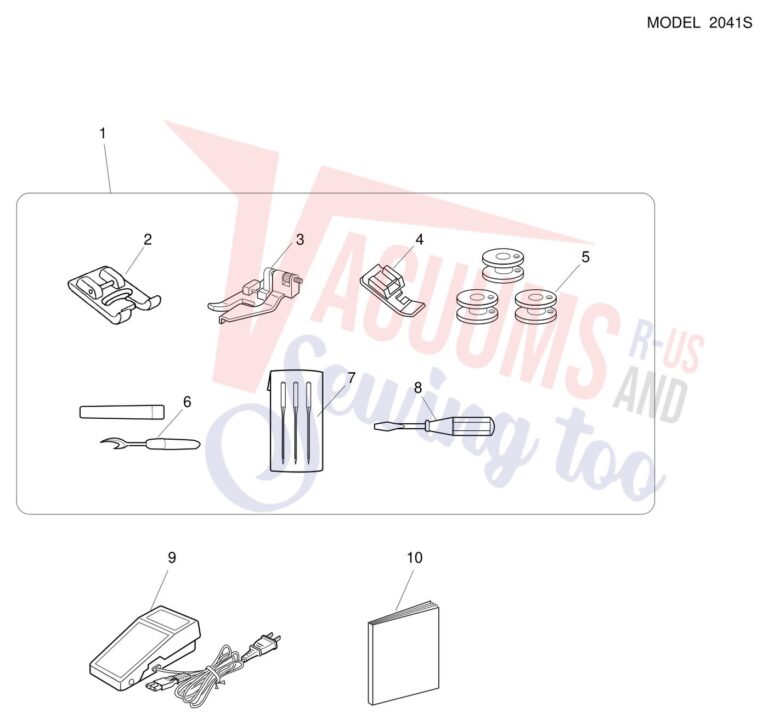 Janome 2041S schematic page 9 preview