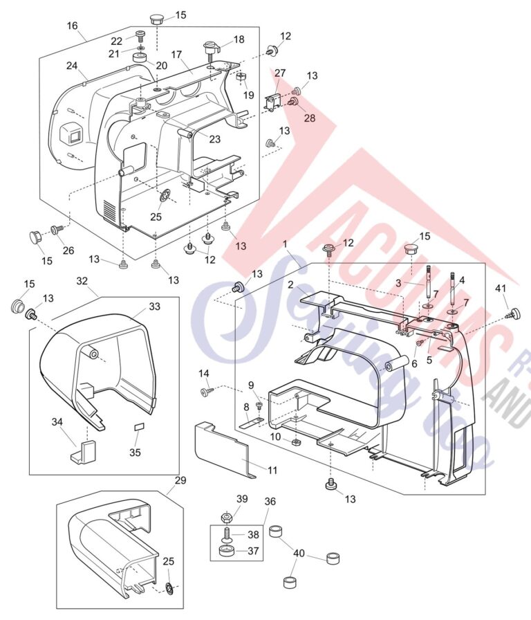 Janome 2041SX schematic page 1 preview