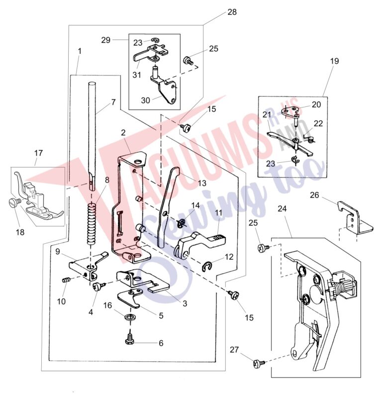 Janome 2041SX schematic page 2 preview