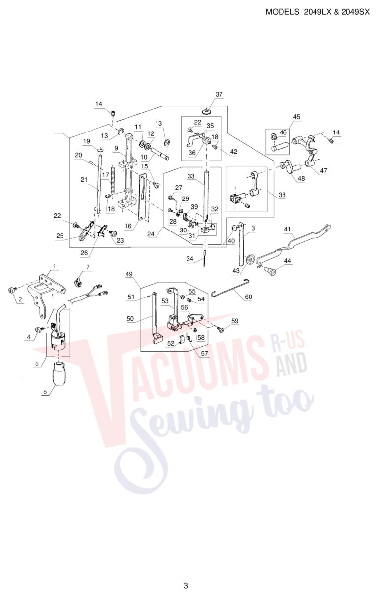 Janome 2049LX schematic page 3 preview