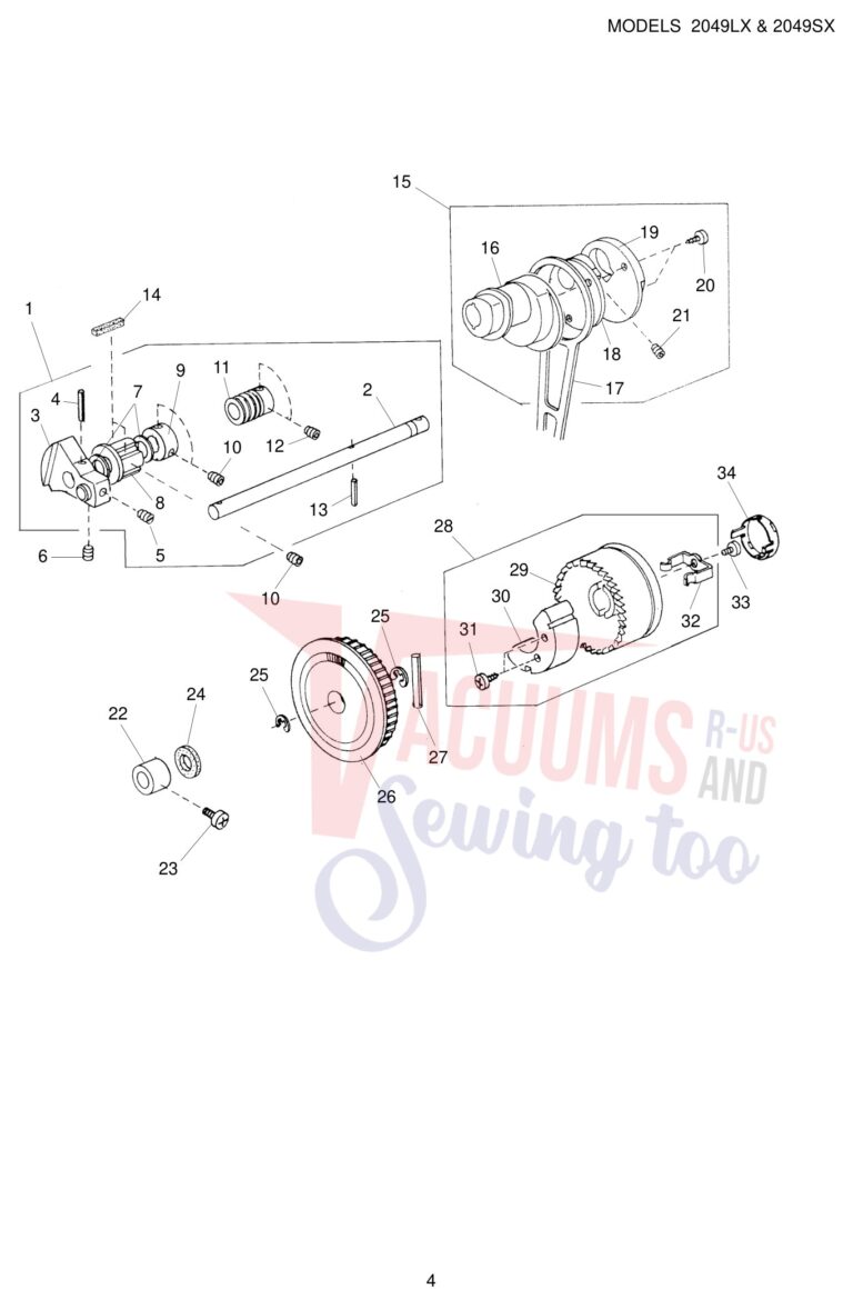 Janome 2049LX schematic page 4 preview