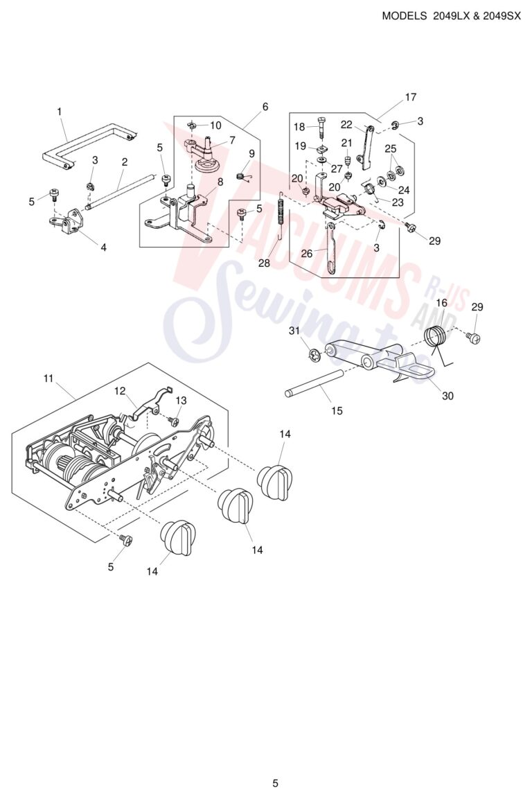 Janome 2049LX schematic page 5 preview
