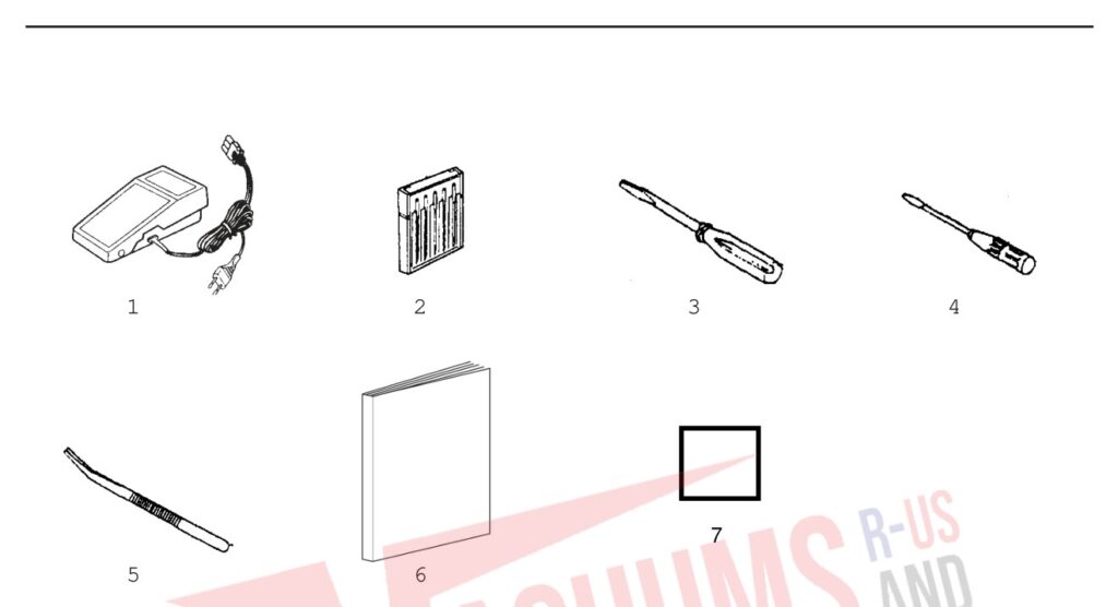 Janome 204D exploded schematic diagram (page 2)