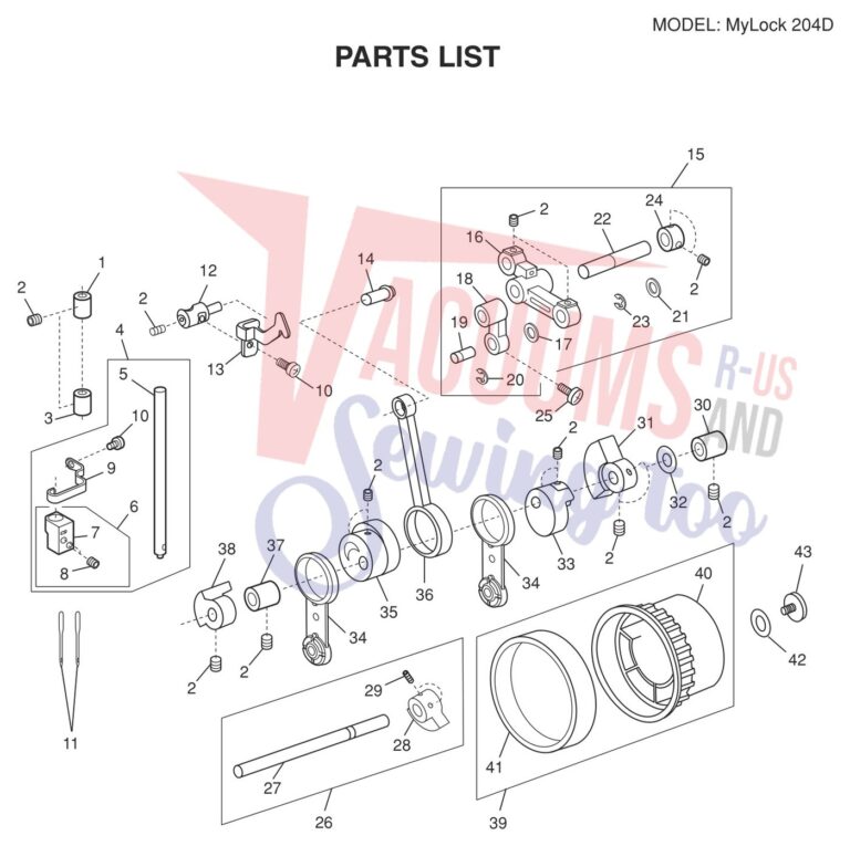 Janome 204D V2 schematic page 6 preview