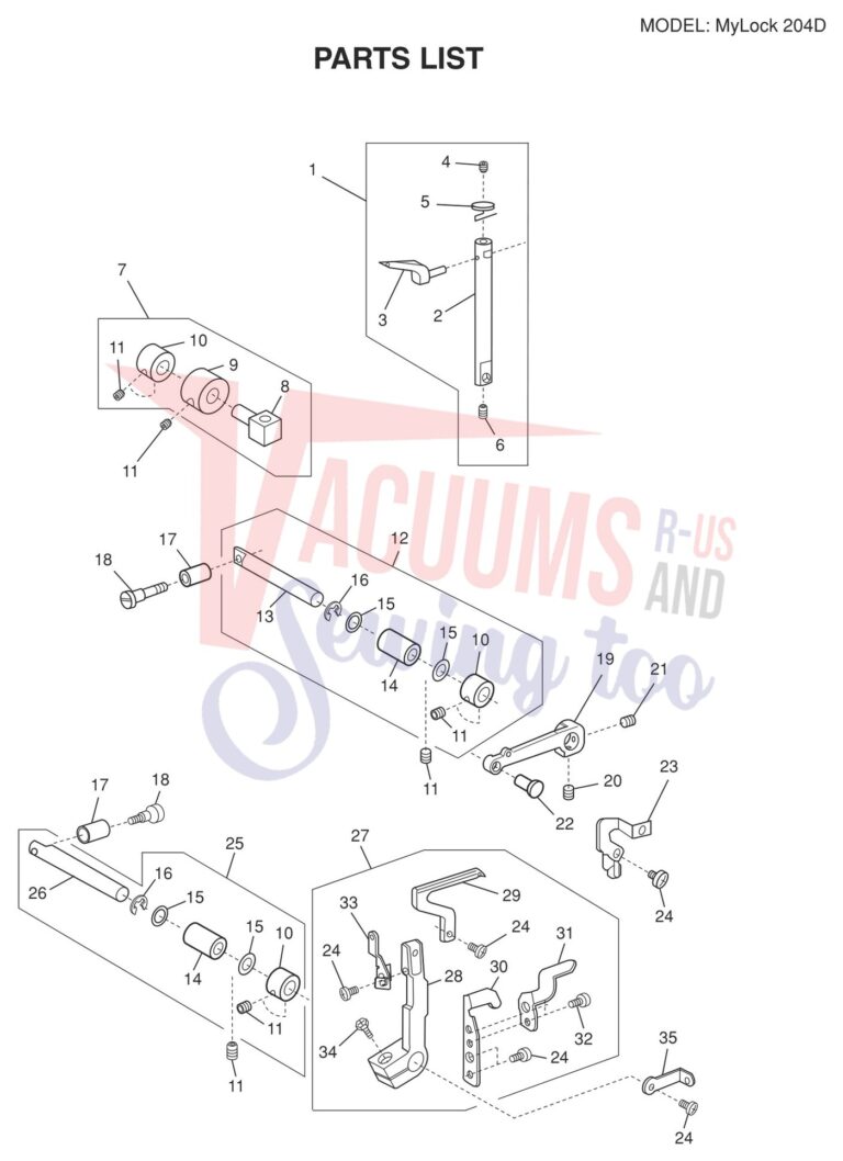 Janome 204D V2 schematic page 7 preview