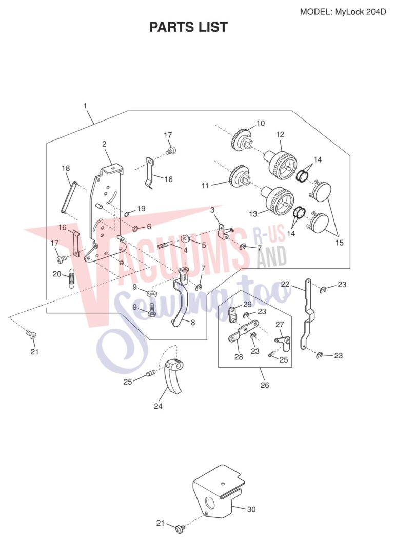 Janome 204D V2 schematic page 10 preview