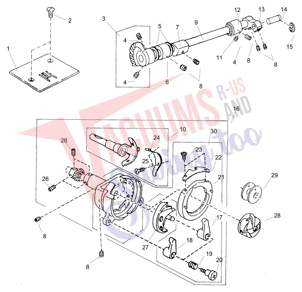 Janome 2139S exploded schematic diagram (page 6)