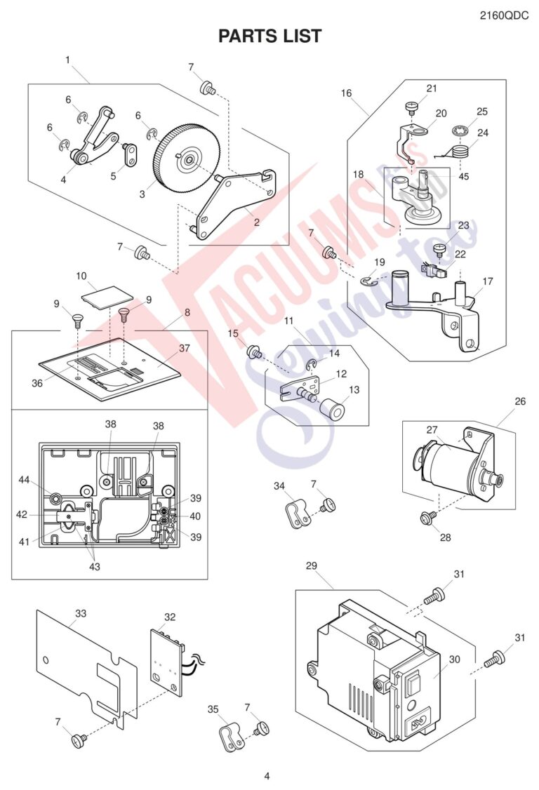 Janome 2160DC schematic page 4 preview