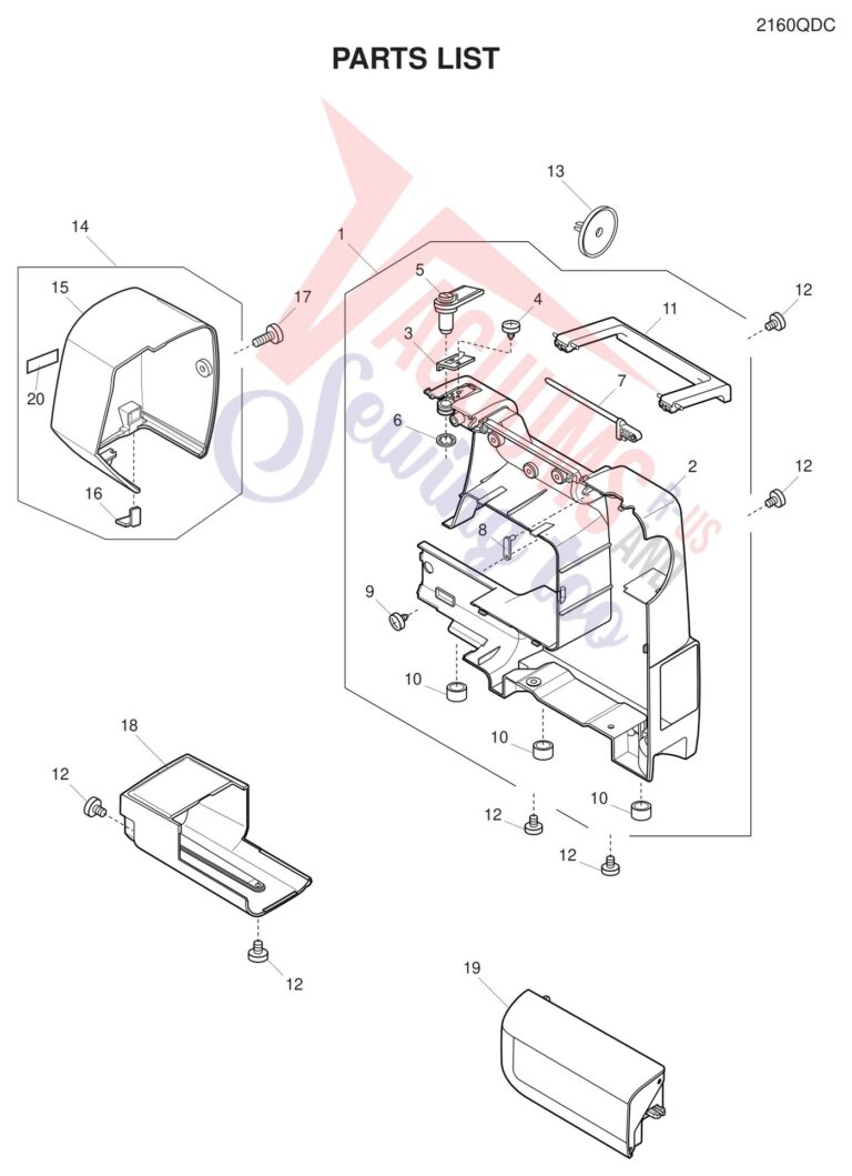 Janome 2160DC schematic page 5 preview