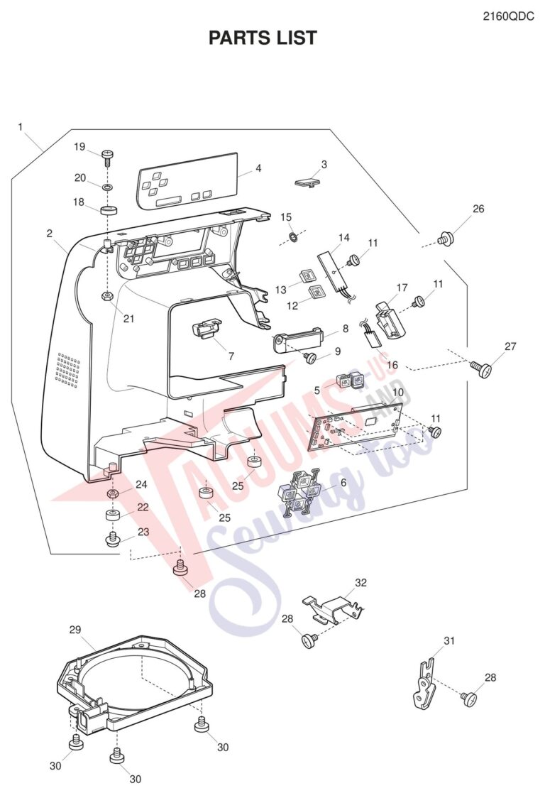 Janome 2160DC schematic page 6 preview