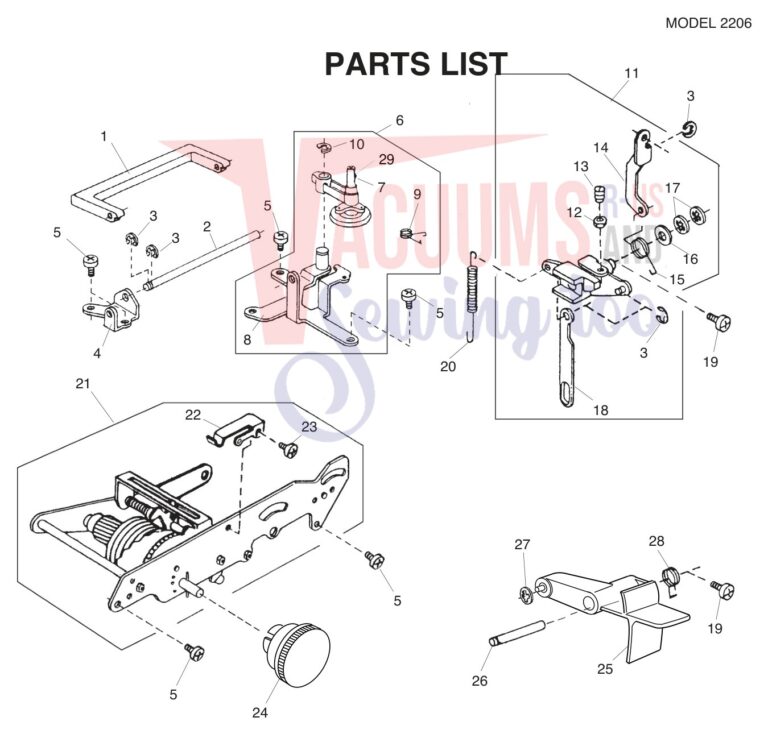 Janome 2206 schematic page 5 preview