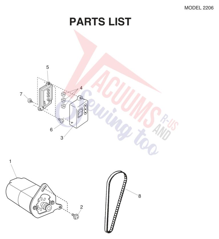 Janome 2206 schematic page 8 preview