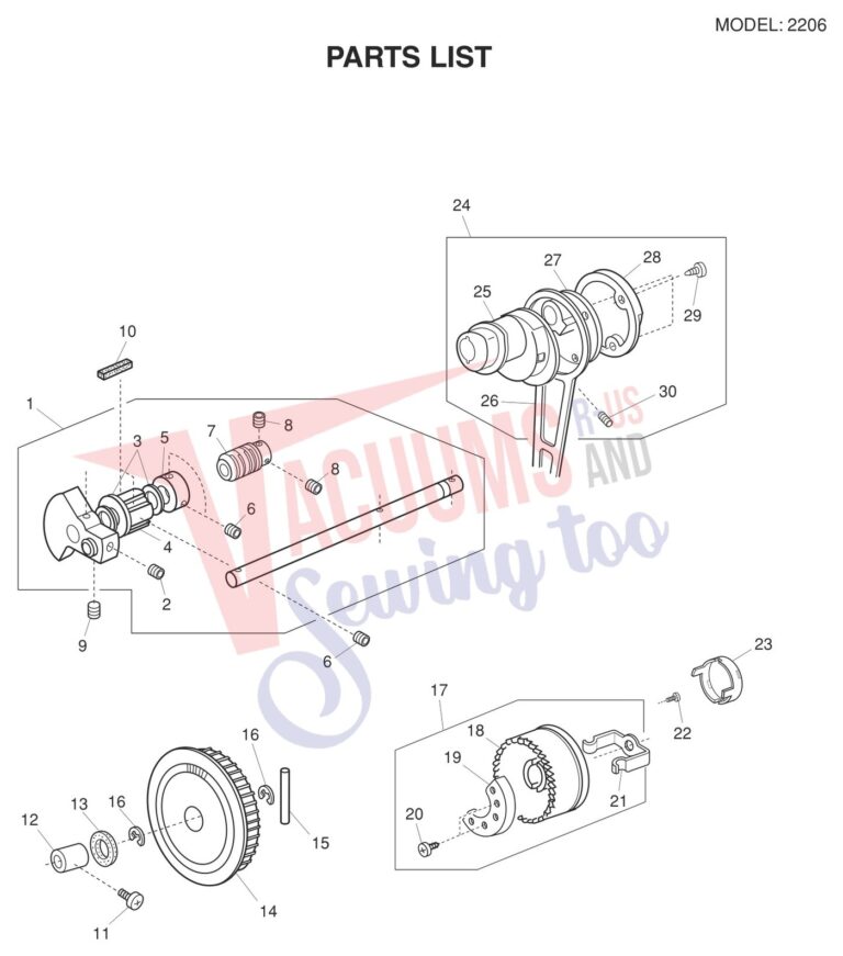 Janome 2206 V2 schematic page 4 preview