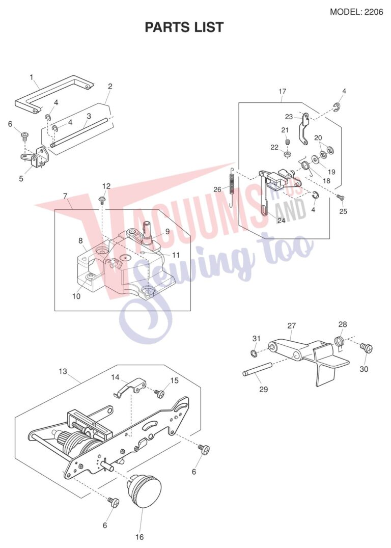 Janome 2206 V2 schematic page 5 preview