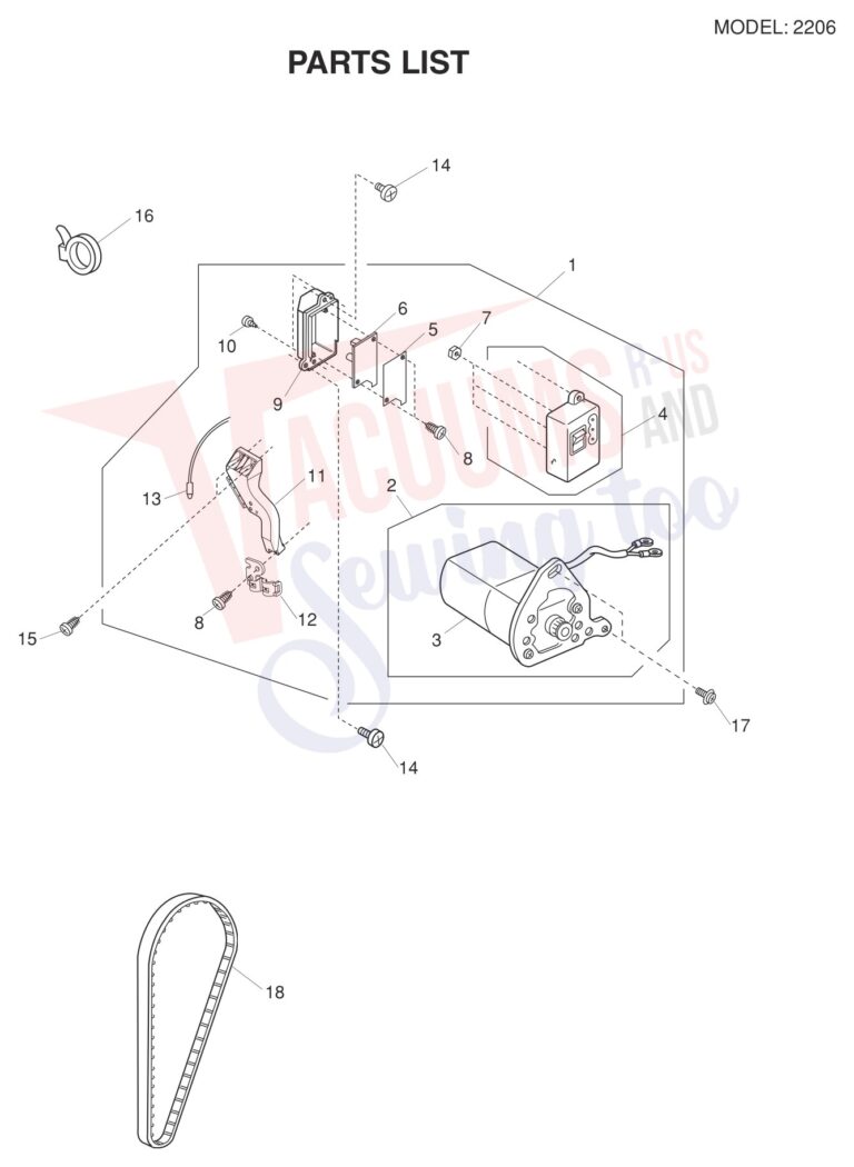 Janome 2206 V2 schematic page 8 preview