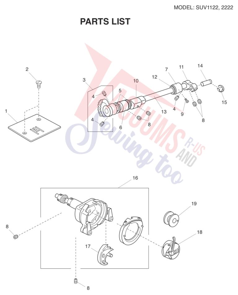 Janome 2222 V2 schematic page 6 preview