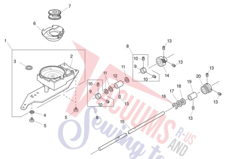 Janome 300E schematic page 6 preview