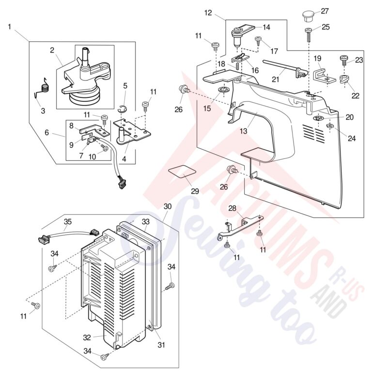 Janome 300E schematic page 8 preview