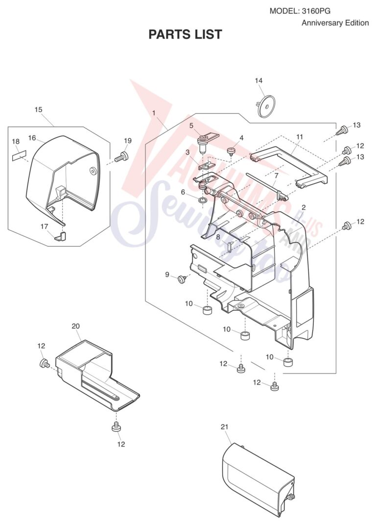 Janome 3160PG schematic page 5 preview