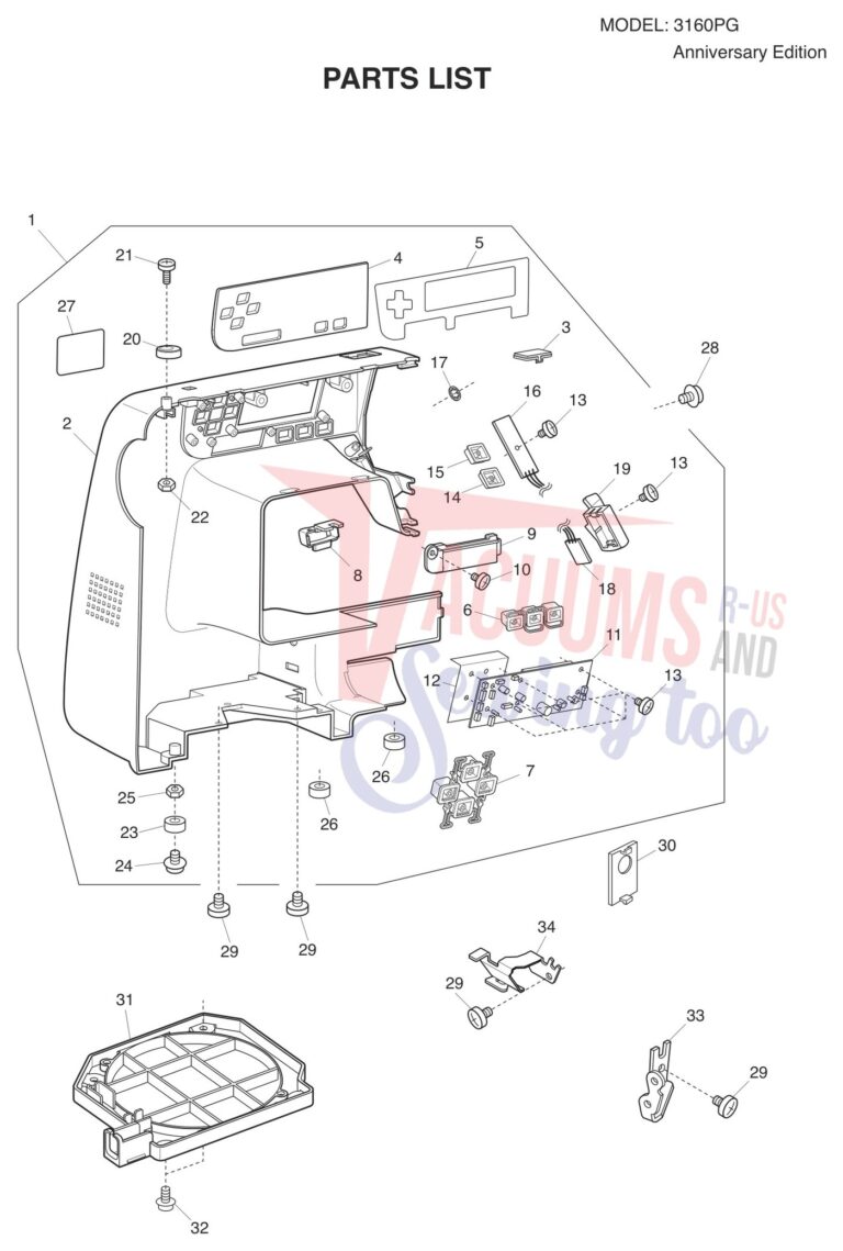 Janome 3160PG schematic page 6 preview