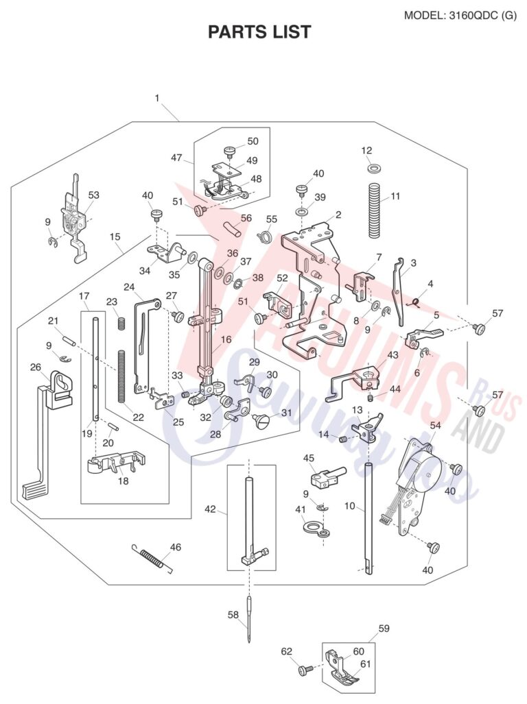 Janome 3160QDC-G schematic page 2 preview