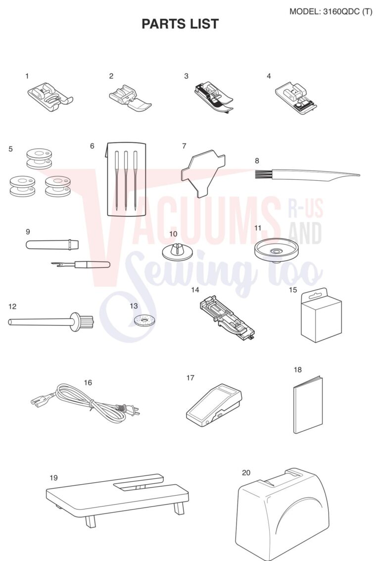 Janome 3160QDC-T schematic page 7 preview