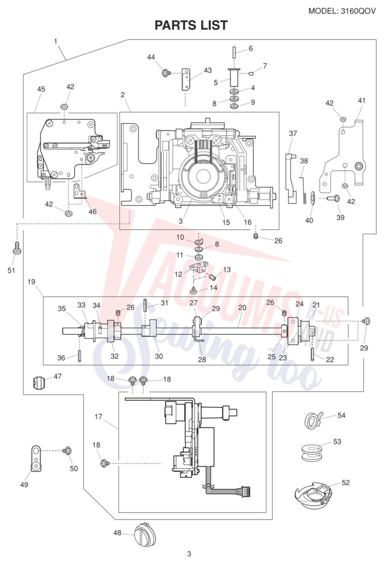 Janome 3160QOV schematic page 3 preview