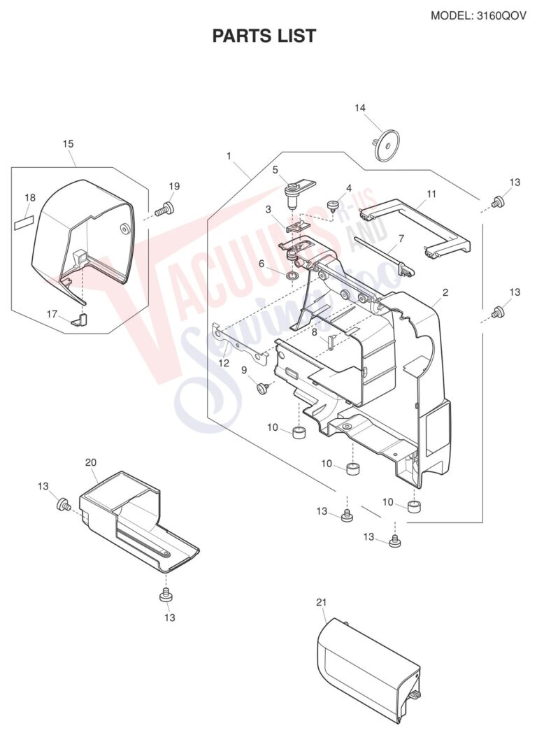 Janome 3160QOV schematic page 5 preview