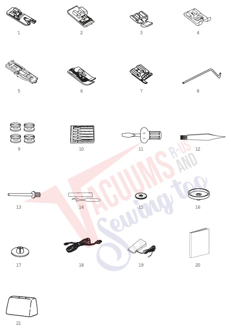 Janome 3500 schematic page 9 preview
